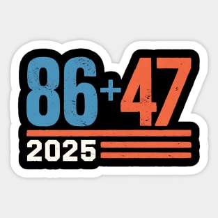 8647 Anti Trump Retro Vintage Sticker